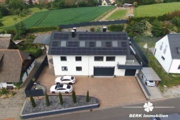 BERK Immobilien – einzigartige Luxusimmobilie: Naturverbunden und hochmodern in ruhiger Lage von Großostheim - Drohnenansicht (104486)