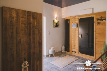 BERK Immobilien – einzigartige Luxusimmobilie: Naturverbunden und hochmodern in ruhiger Lage von Großostheim - Sauna (104479)