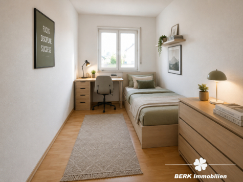 BERK Immobilien – Gepflegte 4-Zimmer-ETW mit Balkon und TG-Stellplatz in Top-Lage von Stockstadt - KI- generiertes Beispielfoto (124684)
