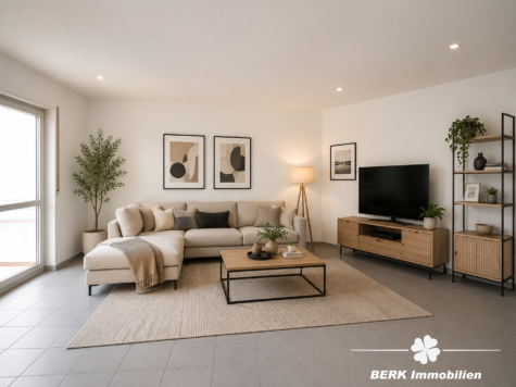 BERK Immobilien – Gepflegte 4-Zimmer-ETW mit Balkon und TG-Stellplatz in Top-Lage von Stockstadt - KI- generiertes Beispielfoto (124678)