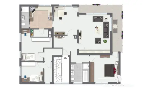 BERK Immobilien – Attraktive Kapitalanlage mit 3 Einheiten & vielseitiger Perspektive - Grundriss 1. OG (131566)
