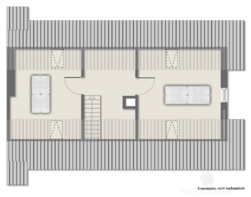 BERK Immobilien – Zwei Häuser zum Preis von einem – Wohnen u./o. vermieten mit Rendite in Eschau - Grundriss DG rechtes Haus (117328)