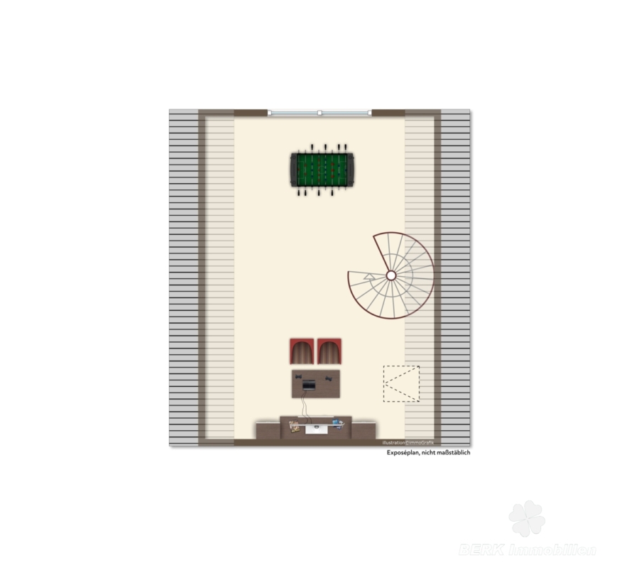Grundriss Dachspitz (vis.)