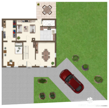 BERK Immobilien – Wohnhaus mit Nebengebäude ++ ideales Bauträgergrundstück zur Neubebauung ++ - EG visu. (105997)