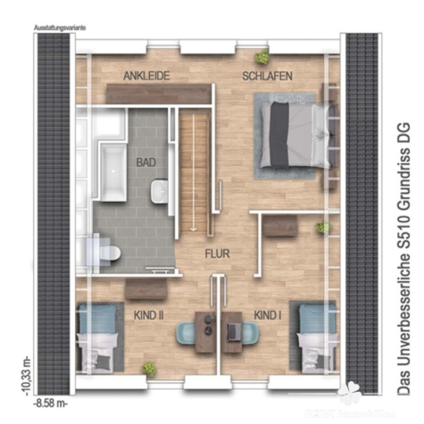 BERK Immobilien – Moderner schlüsselfertiger Wohntraum: Exklusives freistehendes Einfamilienhaus - DG (116344)