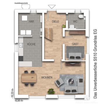 BERK Immobilien – Moderner schlüsselfertiger Wohntraum: Exklusives freistehendes Einfamilienhaus - EG (109284)