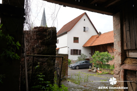 BERK Immobilien – Historisches Anwesen mit großer Scheune, Nebengebäude und Entwicklungspotenzial auf über 1000 m² Grundstück - Hof (125913)