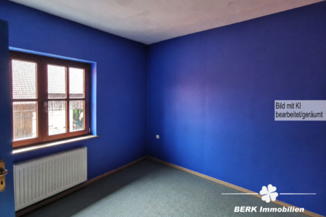 BERK Immobilien – Historisches Anwesen mit großer Scheune, Nebengebäude und Entwicklungspotenzial auf über 1000 m² Grundstück - Zimmer mit KI geräumt (125905)