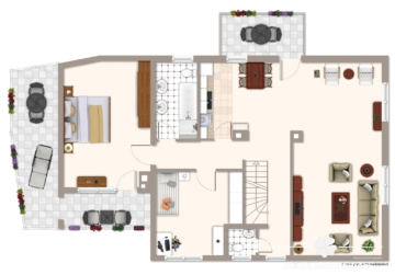 BERK Immobilien – Charmantes Einfamilienhaus mit zwei Wohneinheiten und großzügiger Scheune + Garage - Dachgeschoss (105892)