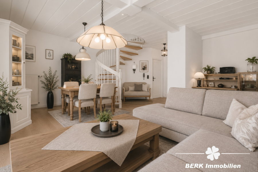 Wohnzimmer - KI generiertes Einrichtungsbeispiel