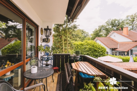 BERK Immobilien – Gepflegte 4-Zi. ETW inkl. Garten und Stellplatz – Ideale Alternative zum Haus! - Balkon (125855)