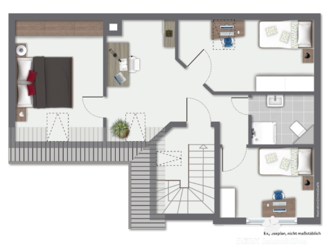 BERK Immobilien – Wohnung gesucht? Entdecken Sie dieses Einfamilienhaus in Hörstein - Dachgeschoss (125809)