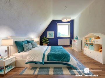 *VERKAUFT* BERK Immobilien – bezugsfertiges Siedlungshaus mit Charme und Naturnähe in Mömbris Dörnsteinbach - KI generiertes Einrichtungsbeispiel (105017)