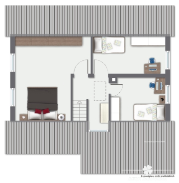 *VERKAUFT* BERK Immobilien – bezugsfertiges Siedlungshaus mit Charme und Naturnähe in Mömbris Dörnsteinbach - Grundriss DG (105023)