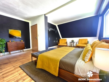 *VERKAUFT* BERK Immobilien – bezugsfertiges Siedlungshaus mit Charme und Naturnähe in Mömbris Dörnsteinbach - KI generiertes Einrichtungsbeispiel (105015)