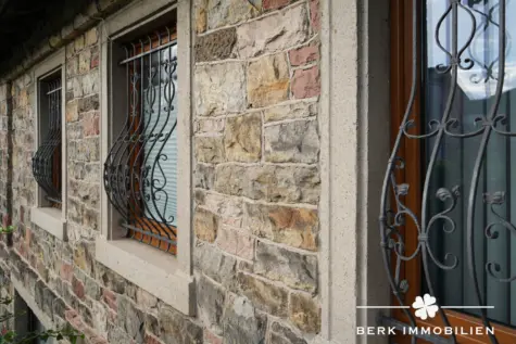 BERK Immobilien – Bemerkenswertes Immobilienensemble mit großem Wohnhaus & eigenem Gewerbegebäude - Fenster zur Terrasse EG (130830)