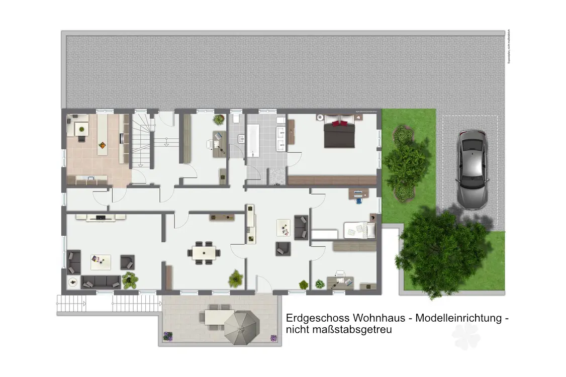 Grundriss EG Wohnhaus