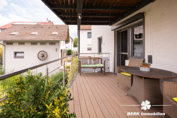 *VERKAUFT* BERK Immobilien – kleine Oase mit viel Platz: top gepflegtes ZFH in Mainaschaff - EG Terrasse (105083)