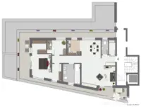 Grundriss Flügel visualisiert