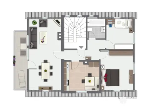 BERK Immobilien – Charaktervolles Wohnhaus mit großem Garten in zentraler Lage von Amorbach - DG - immoGrafik (131006)