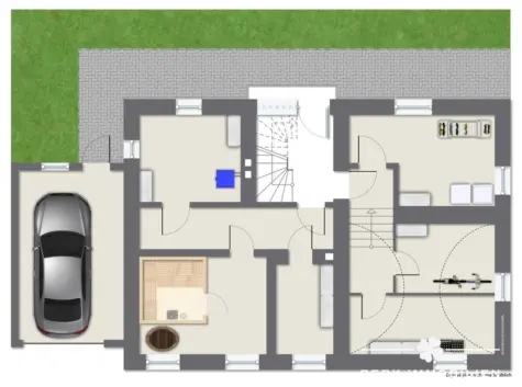 BERK Immobilien – Charaktervolles Wohnhaus mit großem Garten in zentraler Lage von Amorbach - KG - immoGrafik (131004)
