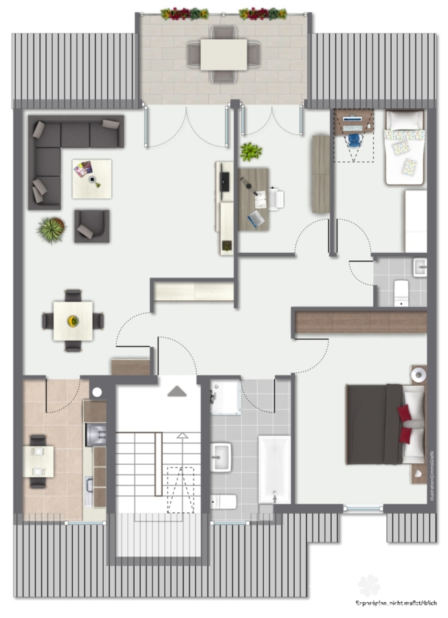 visualisierter Grundriss