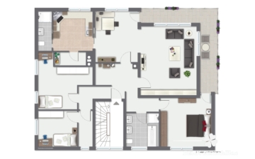 BERK Immobilien – Attraktive Kapitalanlage mit 3 Einheiten & vielseitiger Perspektive - Grundriss 1. OG (118498)