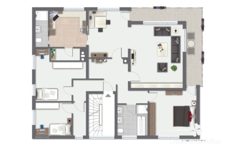 BERK Immobilien – Attraktive Kapitalanlage mit 3 Einheiten & vielseitiger Perspektive - Grundriss 1. OG (118498)