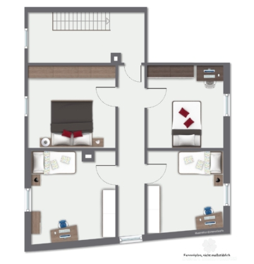 BERK Immobilien – Sanierungsbedürftiges Einfamilienhaus mit Ausbaureserve in Volkersbrunn - Grundriss OG (111392)