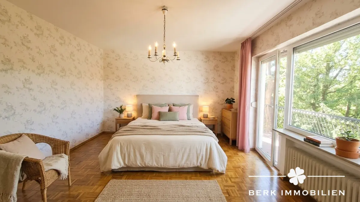 Schlafzimmer OG mit KI generiert