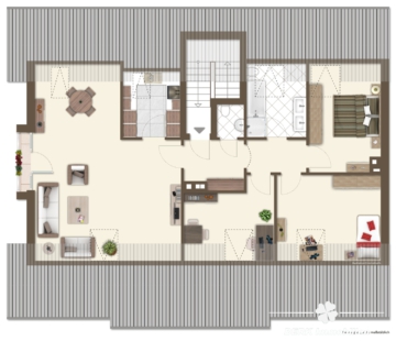 BERK Immobilien – gepflegte und gut geschnittene 4-Zimmer-ETW in bester Lage von Kleinostheim - Grundrisse visualisiert (111737)