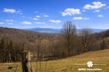 BERK Immobilien – Einfamilienhaus mit Weitblick & außergewöhnlichem Grundstück - Aussicht aus dem Garten (111980)