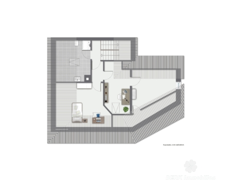 BERK Immobilien – Historisches Gebäude mit Gastgewerbe und Wohnung in Leidersbach - Grundriss Dachgeschoss-immoGrafik-Exposeplan-36192013504-DINA4 (126649)