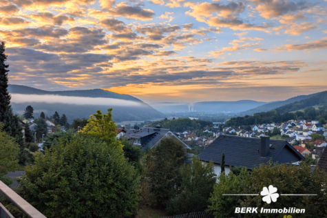 BERK Immobilien – Gartenparadies am Waldrand mit gigantischem Ausblick – Haus in TE in Laudenbach - Ausblick ins Maintal (122140)