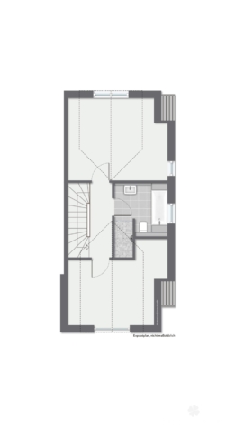 BERK Immobilien – Moderne Doppelhaushälfte mit hochwertiger Ausstattung in ruhiger Bestlage von Haibach-Grünmorsbach - Grundriss visualisiert DG (126160)