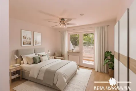 BERK Immobilien – Maisonettewohnung zentral gelegen mit besonderer Privatsphäre und Blick ins Grüne - KI Beispielbild (131097)