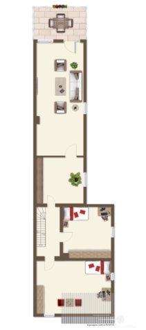 RESERVIERT – BERK Immobilien – Geräumige DHH sucht Handwerker! – Familienobjekt mit Garage und großzügigem Garten - OG visu (117240)