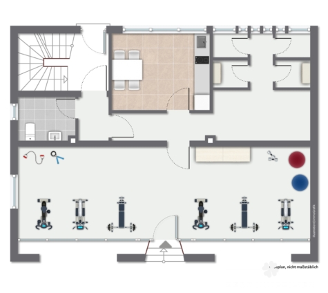 BERK Immobilien – Modernisiertes Wohn- und Geschäftshaus mit Mieteinnahmen und Entwicklungspotenzial - Grundriss Erdgeschoss (126929)