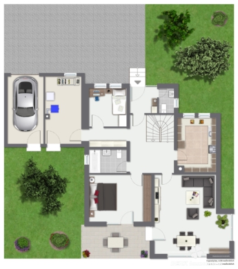 BERK Immobilien – großzügiges Einfamilienhaus in bevorzugter Lage von Stockstadt - Erdgeschoss (110756)