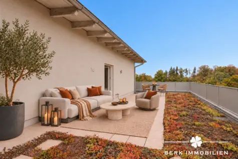 BERK Immobilien – Exklusives Penthouse mit Aufzugzugang, großzügiger Terrasse und Odenwaldblick - KI - generiertes Beispielfoto (131672)