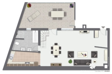 BERK Immobilien – Wohnen mit Potenzial: Unkonventionelle Immobilie in Hausen - Grundriss EG (106382)