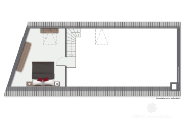 BERK Immobilien – Wohnen mit Potenzial: Unkonventionelle Immobilie in Hausen - Grundriss OG (106383)