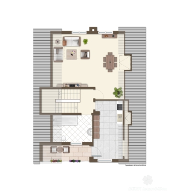 BERK Immobilien – Charmantes Einfamilienhaus mit Doppelgarage und großem Grundstück in Mainaschaff - Grundriss DG (vis.) (112015)
