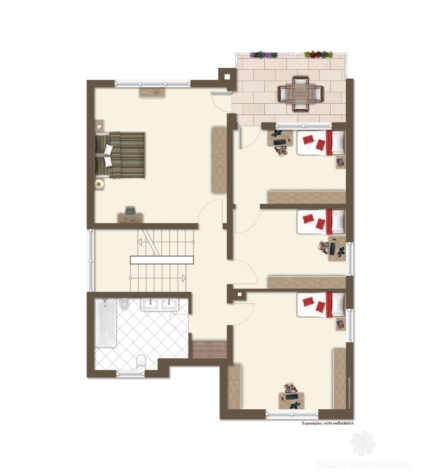 BERK Immobilien – Charmantes Einfamilienhaus mit Doppelgarage und großem Grundstück in Mainaschaff - Grundriss OG (vis.) (116895)