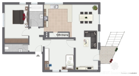 *VERKAUFT* BERK Immobilien – bezugsfertige 3-Zimmer-Wohnung mit privaten, wohnungseigenen Kellerräumen - Grundrisse visualisiert (118261)