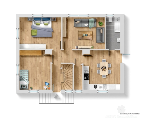 BERK Immobilien – Großes Haus mit Hof und Scheune – ein Anwesen mit vielen Möglichkeiten - Grundriss EG (129706)