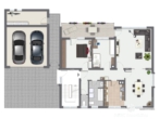 Grundriss Erdgeschoss - BERK Immobilien – MFH, Mehrgenerationenhaus, Anlageobjekt – Gelegenheit in Eschau mit drei Wohnungen