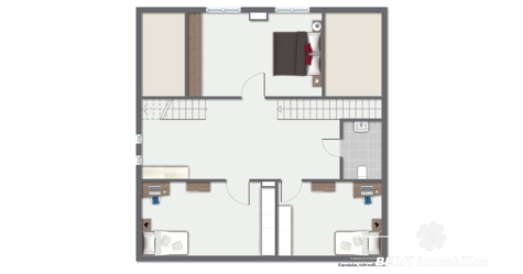 BERK Immobilien – Wohnen mit Charme und großzügigem Raumangebot in Keilberg - Grundriss visualisiert - OG (127975)