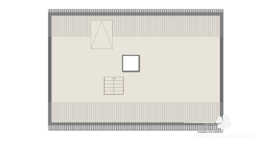 Grundriss visualisiert-Spitzdach