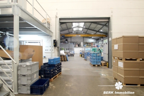 BERK Immobilien – Günstige Gelegenheit! Produktions- Lager- und Büroflächen auf insgesamt ca. 2225m² - Halle X Bj xxxx (114993)